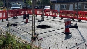 Car-Size Sinkhole to Begin Repairs