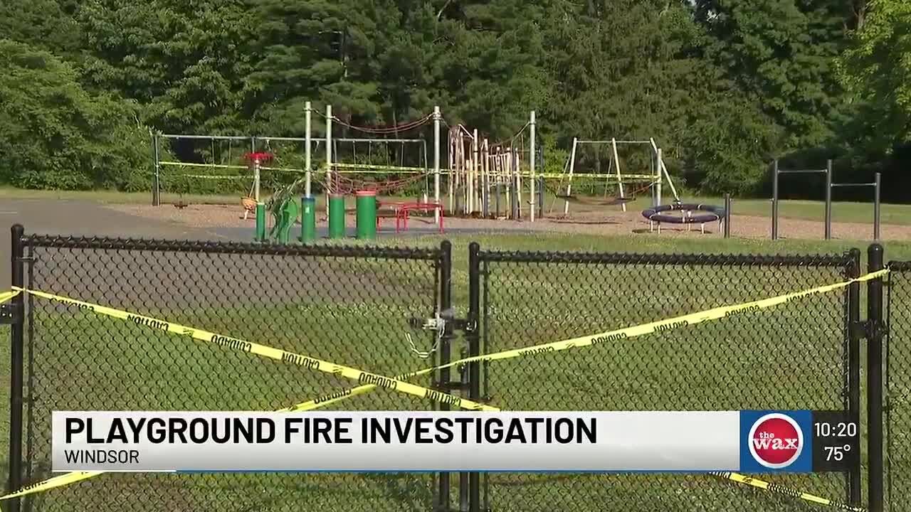 Fire Damages Playground at Poquonock School in Windsor, Police Probe