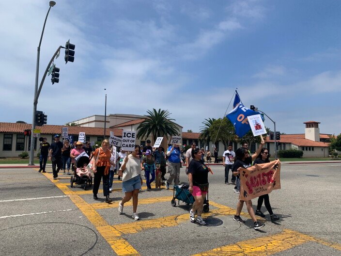 A Year After Raids, Central Coast Activists Protest Ongoing Detentions