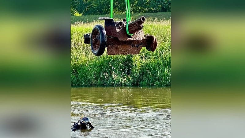 Gun from World War II Found in German River