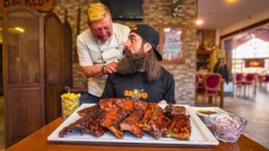 Beat Portugal’s Massive Rib Challenge, Become a King | BeardMeatsFood