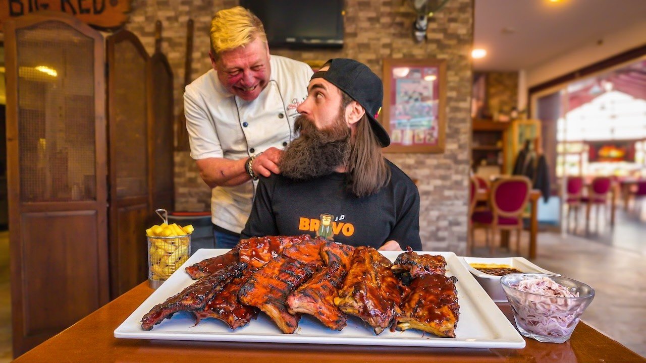 Beat Portugal’s Massive Rib Challenge, Become a King | BeardMeatsFood