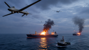 Ukraine Launches Major Drone Strikes on Russian Shadow Fleet in Black Sea