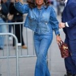 Oprah’s Denim Outfit: The Ultimate Transitional Weather Solution