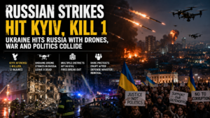 Russia Strikes Kyiv Again as Ukraine Launches Massive Drone Attacks Deep Inside Russia