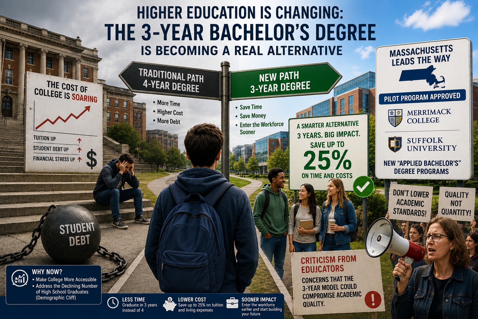 The 4-Year College Degree is Dying: Why Students Are Opting for the 3-Year Track