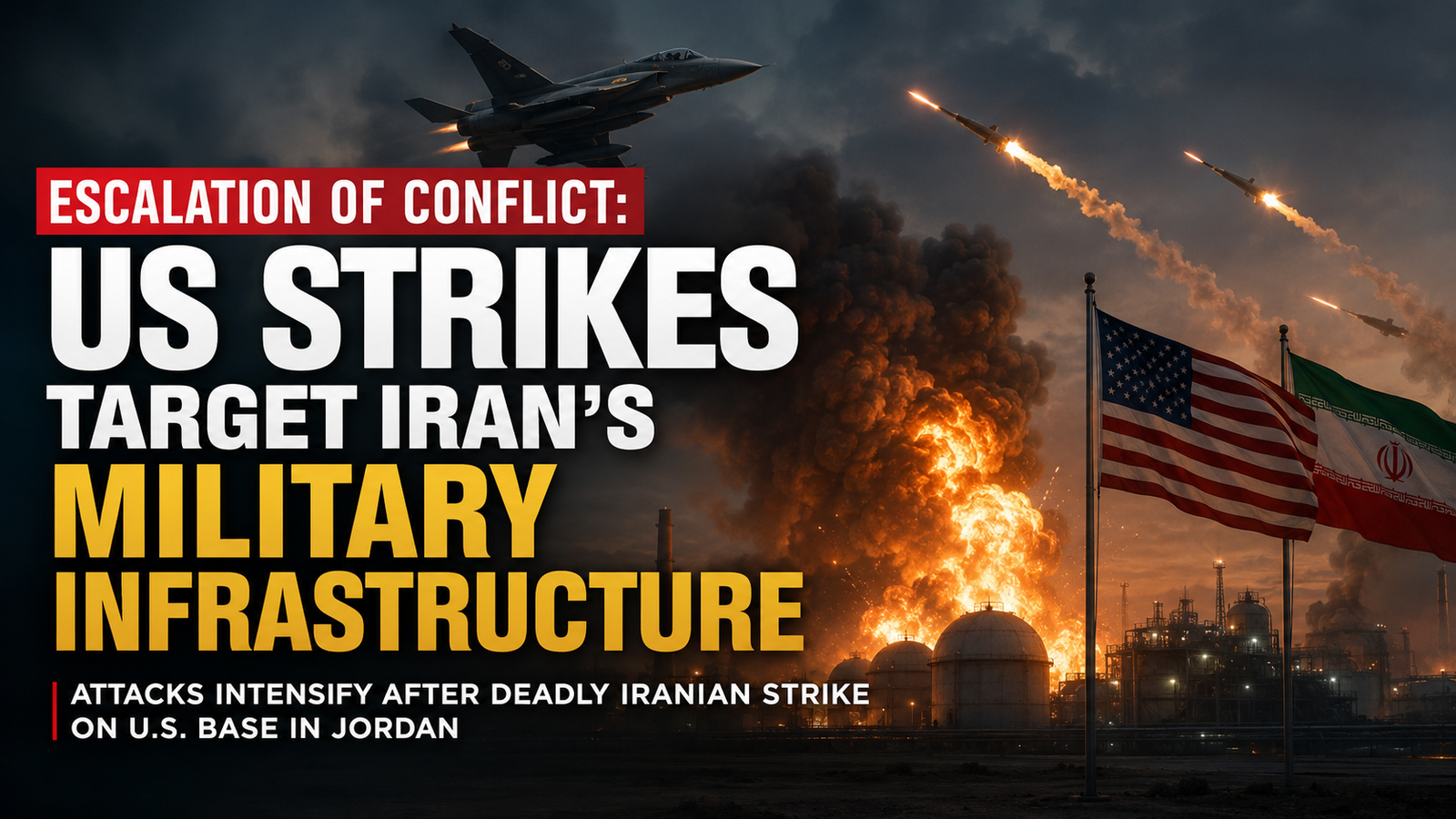 US Expands Airstrikes on Iran After Deadly Attack, Raising Fears of Wider Middle East War