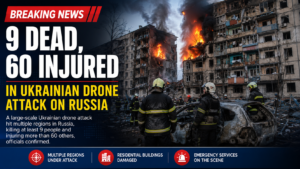 9 Killed, 60 Wounded in Ukrainian Drone Strike on Russia